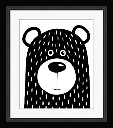 Framed Vanilla Bear Print