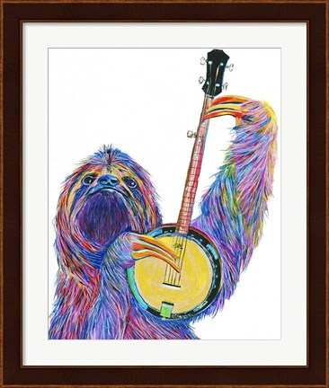 Framed Slow Banjo Print