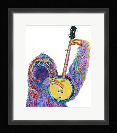 Framed Slow Banjo Print