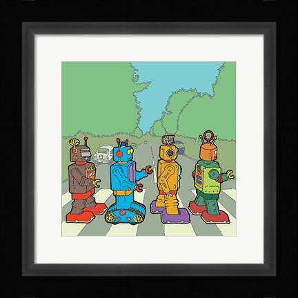 Framed Abbey Road Bots Print