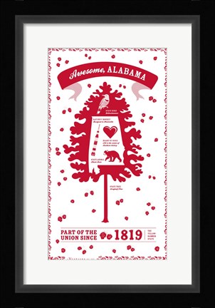 Framed Alabama Print