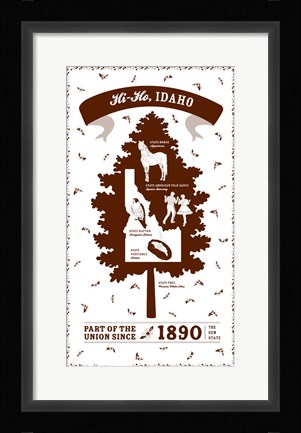 Framed Idaho Print