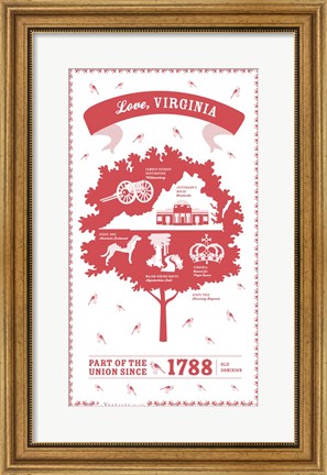 Framed Virginia Print
