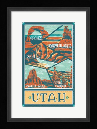 Framed Utah Parks Print