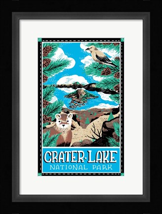 Framed Crater Lake National Park Print