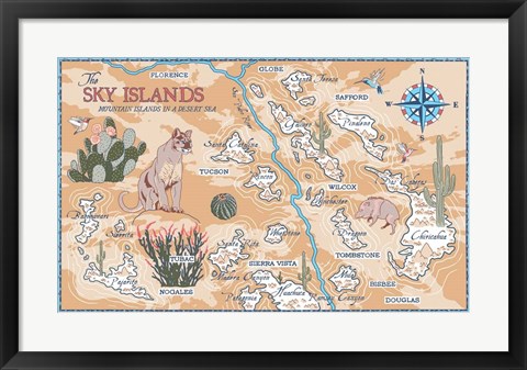 Framed Sky Islands Print