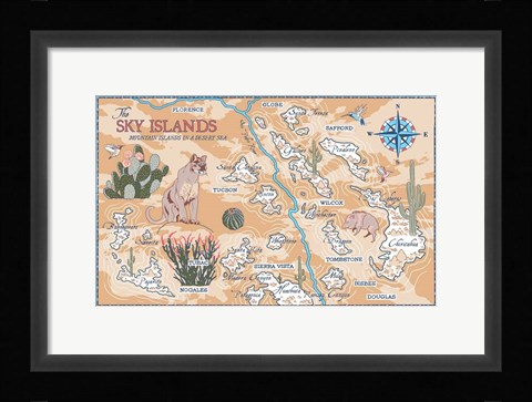 Framed Sky Islands Print