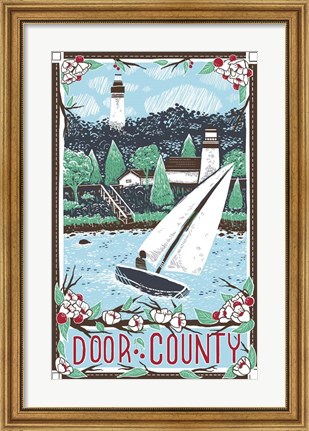 Framed Door County Print