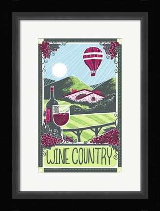 Framed Wine Country Print