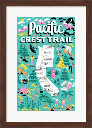 Framed Pacific Crest Trail Print