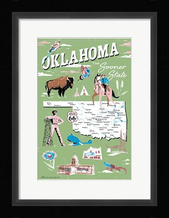 Framed Oklahoma Print