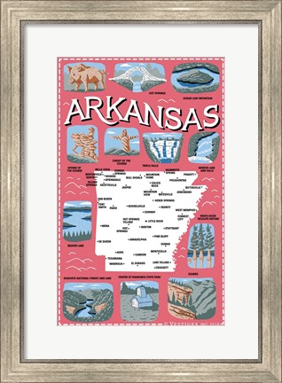 Framed Arkansas Print