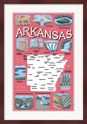 Framed Arkansas Print