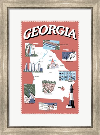 Framed Georgia 2 Print
