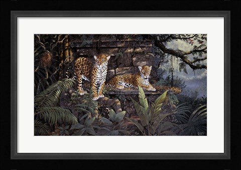 Framed Jaguars Print