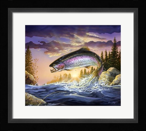 Framed Trout Print