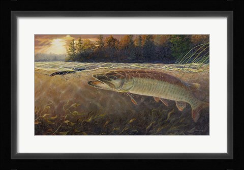 Framed Last Cast Strike Print