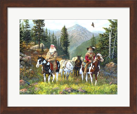 Framed Mountain Men Print