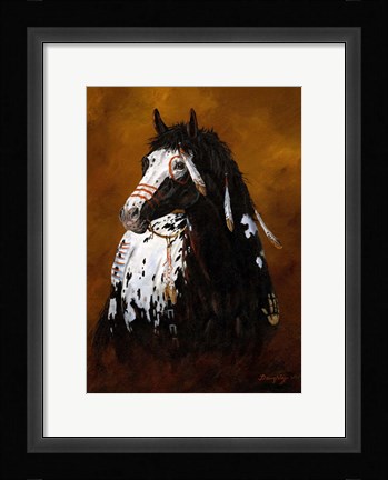 Framed Sioux War Pony Print