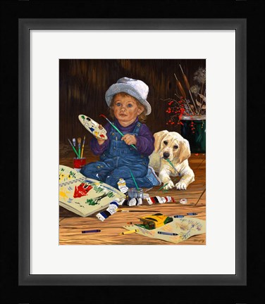 Framed Little Artist Print