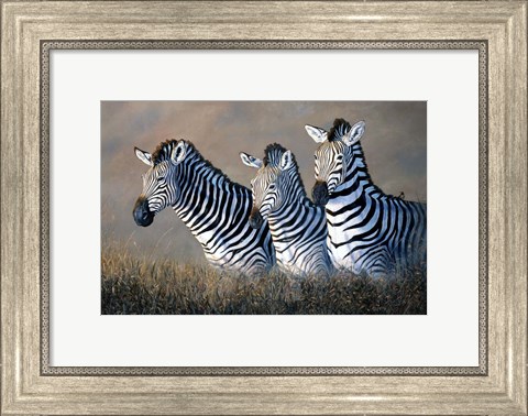 Framed Protecting The Foal Print