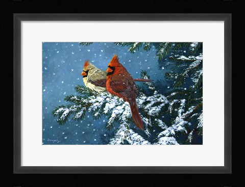 Framed Sharing The Season - Cardinals Print