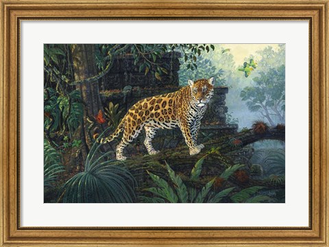 Framed Guardian Jaguar Print