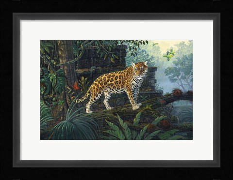 Framed Guardian Jaguar Print