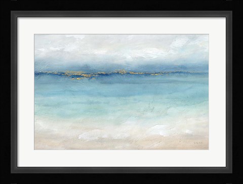 Framed Serene Sea Landscape Print
