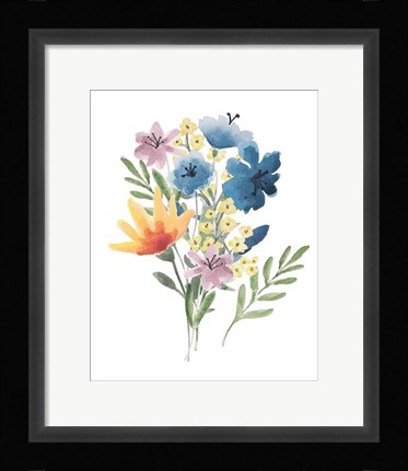 Framed Flower Burst I Print