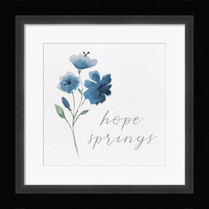 Framed Wildflowers and Sentiment III Print