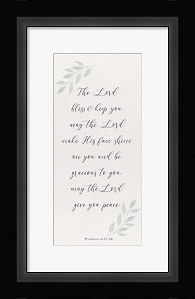 Framed Inspired Panel VI Print