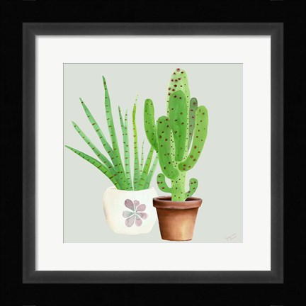 Framed Succulent Symphony II clean Print