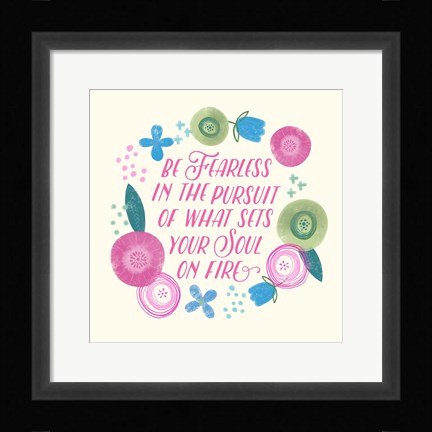 Framed Fierce Girl Pink IV Print