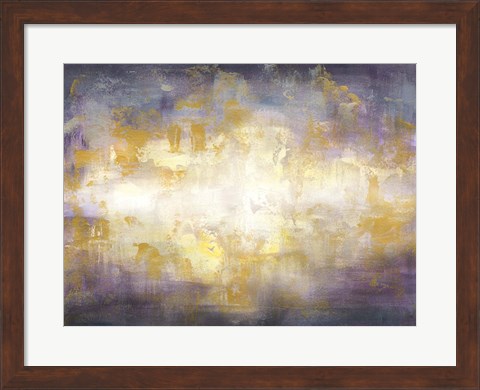 Framed Sunrise Abstract Landscape Print