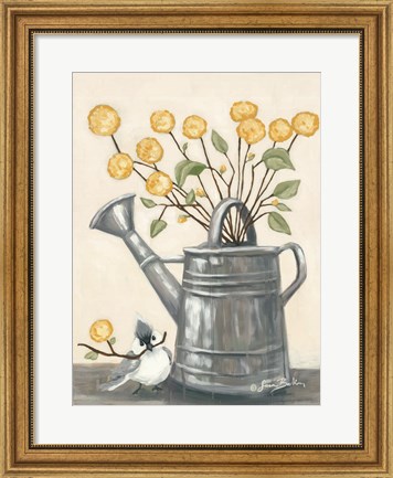 Framed Sharing Flowers with a Friend Print