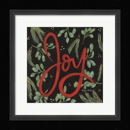 Framed Spruced Up Joy Print