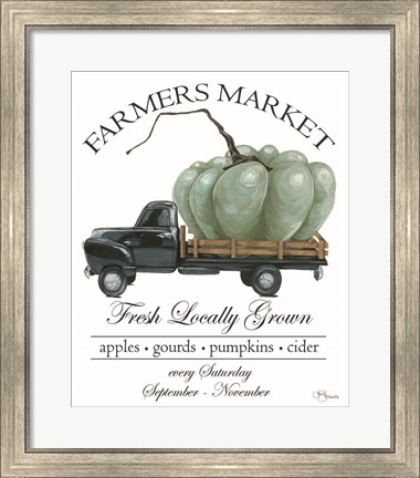 Framed Farmers Market Truck Print