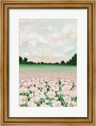 Framed Pink Poppies Print