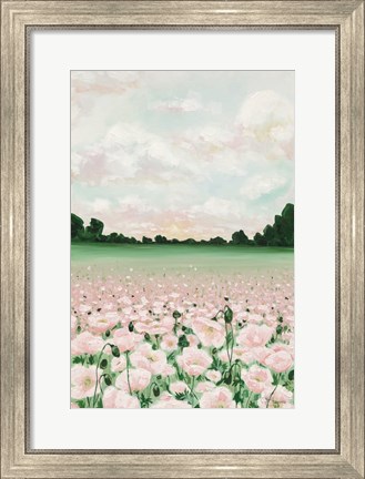Framed Pink Poppies Print