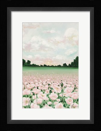 Framed Pink Poppies Print