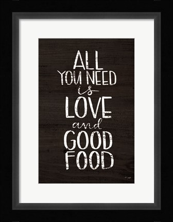 Framed Good Food Print