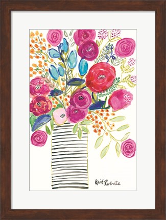 Framed Blissful Blooms Print