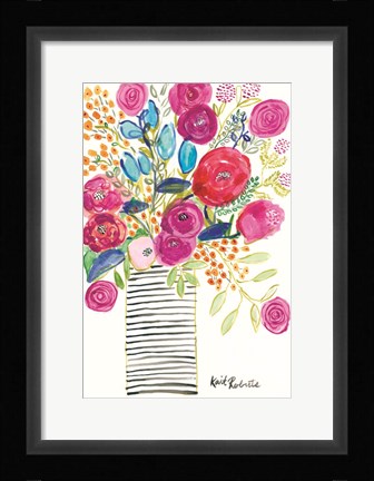 Framed Blissful Blooms Print