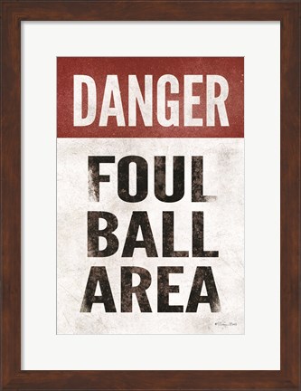 Framed Foul Ball Area Print