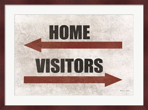 Framed Home &amp; Visitors Print