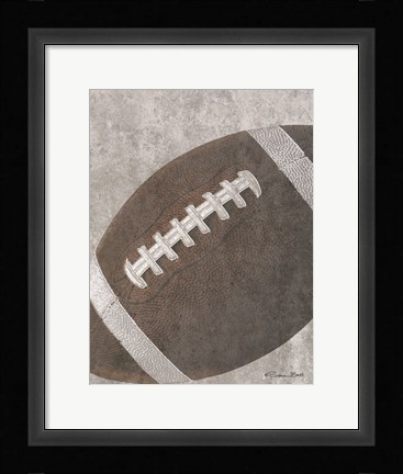 Framed Sports Ball - Football Print