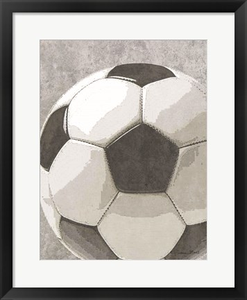Framed Sports Ball - Soccer Print
