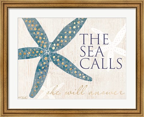 Framed Sea Calls Print