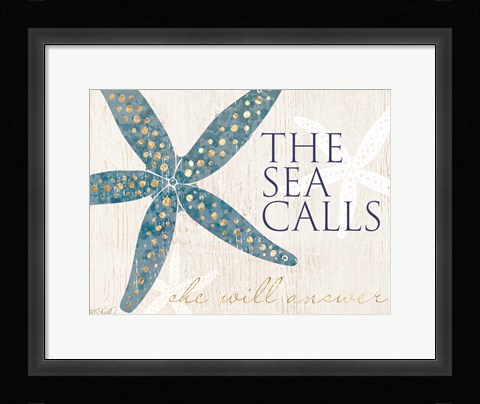 Framed Sea Calls Print